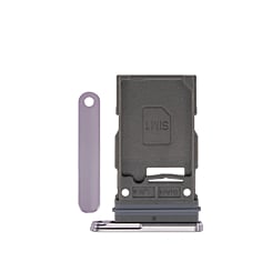 Grab wholesale deals on the single SIM card tray for Galaxy S23 Ultra in lavender.