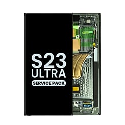 Order the OLED assembly with frame for Galaxy S23 Ultra S918 in green. Service pack.