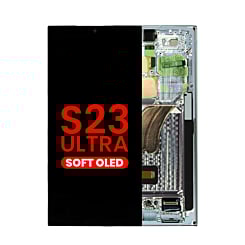 Grab wholesale deals on the OLED assembly with frame for Galaxy S23 Ultra S918 in sky blue. Aftermarket OLED.