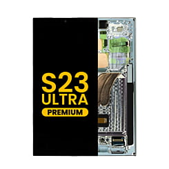 Stock up on the OLED assembly with frame for Galaxy S23 Ultra S918 in sky blue. Premium quality.