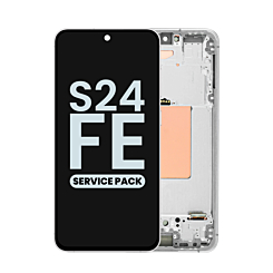 Buy the OLED assembly with frame for Galaxy S24 FE 5G S721 in gray, service pack.