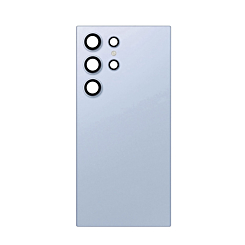 Stock up on the Back Glass with Camera Lens for Galaxy S24 Ultra, US and international service pack, in titanium blue.

