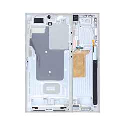 Shop the Middle Frame Housing for Galaxy S24 Ultra, service pack, in titanium gray, violet, or orange.
