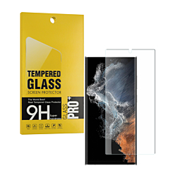 Shop the Clear Tempered Glass for Galaxy S24 Ultra, case-friendly, 2.5D, single piece.
