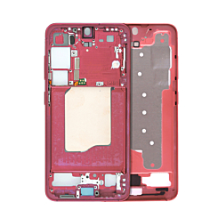Purchase the middle frame housing for Galaxy S25, model S931, North American version in coral red.