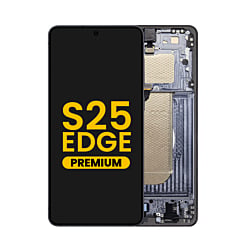OLED Assembly with Frame for Galaxy S25 Edge (S937) (TITANIUM JETBLACK) (Premium)