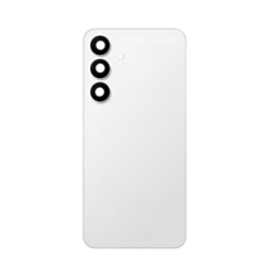 Back Glass with Adhesive and Back Camera Lens for Galaxy S25 FE (NO LOGO) (WHITE)