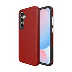 Shock Absorption Protective Dual Layer Case - RED for Galaxy S25 FE (Only Ground Shipping)