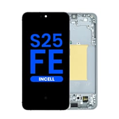 LCD Assembly with Frame for Galaxy S25 FE (S731) (JETBLACK) (Aftermarket Incell) (Does not support Fingerprint)