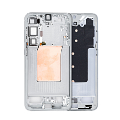 Shop the Middle Frame Housing for Galaxy S25 Plus, model S936, North American version, in silver shadow.