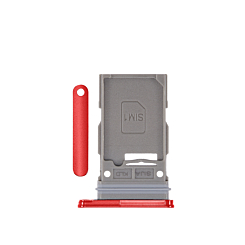 Single Sim Card Tray for Galaxy S25  /  S25 Plus (CORAL RED)
