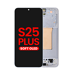 OLED Assembly with Frame for Galaxy S25 Plus (S936) (ICYBLUE) (Aftermarket OLED)