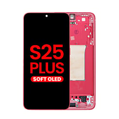 OLED Assembly with Frame for Galaxy S25 Plus (S936) (CORALRED) (Aftermarket OLED)