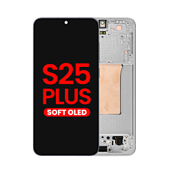 OLED Assembly with Frame for Galaxy S25 Plus (S936) (SILVER SHADOW) (Aftermarket OLED)