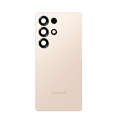 Purchase the Back Glass with Camera Lens for Galaxy S25 Ultra, US and International versions, service pack, in titanium pinkgold.