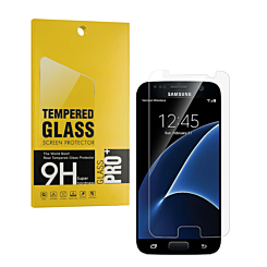 Order the clear tempered glass for Galaxy S7, case-friendly, 2.5D, 1 piece.