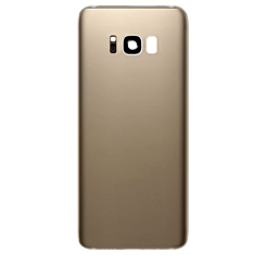 Back Glass with Camera Lens and Adhesive for Galaxy S8 (NO LOGO) (GOLD)