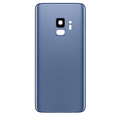 Back Glass with Camera Lens for Galaxy S9 (US / International) (Service Pack) (Coral Blue)