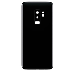 Back Glass with Camera Lens and Adhesive for Galaxy S9+ (NO LOGO) (MIDNIGHT BLACK)