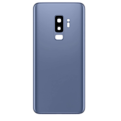Back Glass with Camera Lens and Adhesive for Galaxy S9+ (NO LOGO) (CORAL BLUE)