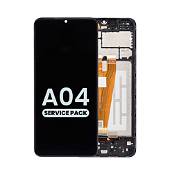 Purchase the LCD Assembly with Frame for Galaxy A04 A045 2022 Service Pack.