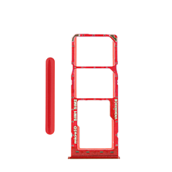 Purchase the Dual Sim Card Tray for Galaxy A10 A105 Red.