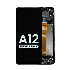Grab the wholesale deals on the LCD assembly with frame for Galaxy A12 A125 2020 Service Pack.

