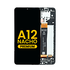 Stock up on the LCD assembly with frame for Galaxy A12 Nacho A127 2021 BOE premium.
