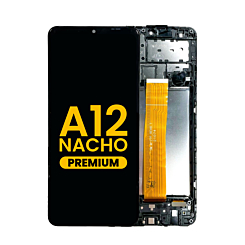 Order the LCD assembly with frame India version for Galaxy A12 Nacho A127 2021, premium quality.
