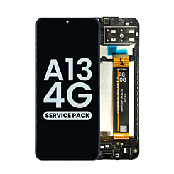 Purchase the LCD assembly with frame for Galaxy A13 A135 2022 service pack.
