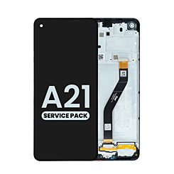 Grab the wholesale deals on the LCD Assembly with Frame for Galaxy A21 A215 2020 Service Pack.
