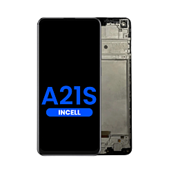 Purchase the LCD Assembly with Frame for Galaxy A21s A217 2020 Aftermarket Incell.
