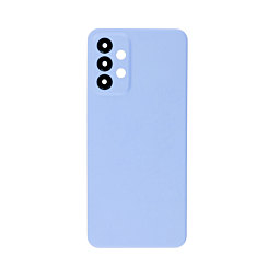 Stock up on the Blue Back Glass with Camera Lens and Adhesive for Galaxy A23 5G A236U 2022 without logo.
