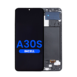 Purchase the LCD Assembly with Frame for Galaxy A30s A307 2019, without Fingerprint Sensor, Aftermarket Incell.
