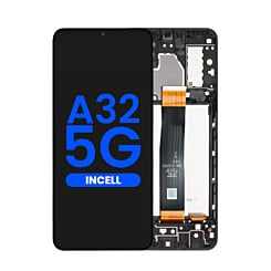 Purchase the LCD Assembly with Frame for Galaxy A32 5G A326U and A326F 2021, US and International Version, Aftermarket Incell.
