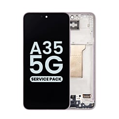 Order the OLED Assembly with Frame for Galaxy A35 5G A356 2024 in Awesome Lilac, Service Pack.