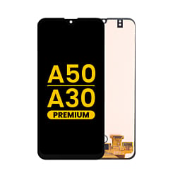 Buy the OLED Assembly without Frame for Galaxy A50 A505 2019 and A30 A305 2019, Premium.