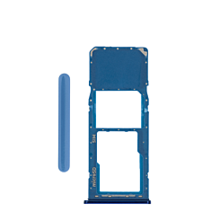 Shop the SIM Card Tray for Galaxy A50 A505, A30 A305, and A20 A205 in blue.