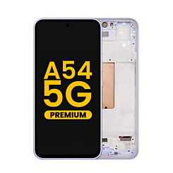 Buy the OLED assembly with frame for the Galaxy A54 5G 2023 in Awesome Violet, premium version.