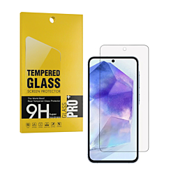 Shop the clear tempered glass for the Galaxy A55 5G 2024, 2.5D, 1 piece.