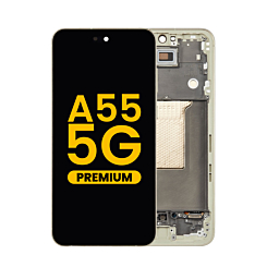 Order the OLED assembly with frame for the Galaxy A55 5G 2024 in Awesome Lemon, premium version.