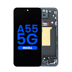 LCD Assembly with Frame for Galaxy A55 (A556 / 2024) (AWESOME NAVY) (Aftermarket Incell)