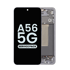 OLED Assembly with Frame for Galaxy A56 5G (A566 / 2025) (BLACK / GRAPHITE) (Service Pack)