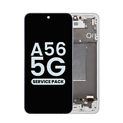 OLED Assembly with Frame for Galaxy A56 5G (A566 / 2025) (LIGHT GRAY) (Service Pack)