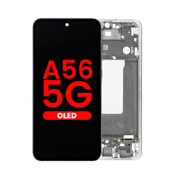 OLED Assembly with Frame for Galaxy A56 (A566 / 2025) (LIGHT GRAY) (Aftermarket OLED)