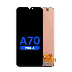 Stock up on the LCD assembly without frame for the Galaxy A70 2019, without fingerprint scanner, aftermarket Incell.