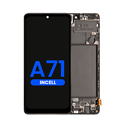 Purchase the LCD assembly with frame for the Galaxy A71 2020, aftermarket Incell.