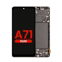 Stock up on the OLED assembly with frame for the Galaxy A71 2020, 6.36 inch, aftermarket OLED.