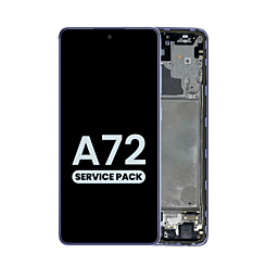 Order the Awesome Violet OLED assembly with frame, service pack, for the Galaxy A72 2021 model A725.