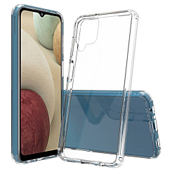 Galaxy A12 Hybrid Case with Air Cushion Technology - CLEAR (Only Ground Shipping)